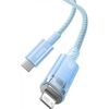 BASEUS FAST CHARGING CABLE  USB-C TO LIGHTNING  EXPLORER SERIES 1M 20W BLUE (CATS010203) (BASCATS010203)