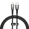 BASEUS USB CABLE FOR LIGHTNING  GLIMMER SERIES 2.4A 1M BLACK (CADH000201) (BASCADH000201)