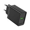 VENTION USB WALL CHARGER (18W) EU BLACK (FABB0-EU) (VENFABB0-EU)