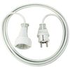 BRENNENSTUHL QUALITY PLASTIC EXTENSION CABLE 3M WHITE H05VV-F 3G1,5 (1168430) (BNN1168430)