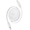 BASEUS FREE2PULL MINI USB-C TO USB-C USB CABLE, 60W, 1, WHITE (P10364500211-01) (BASP10364500211-01)
