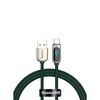 BASEUS ΚΑΛΏΔΙΟ USB ΣΕ USB-C ΜΕ ΟΘΌΝΗ, 66W, 1M ΠΡΆΣΙΝΟ (CASX020006) (BASCASX020006)