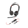 POLY BLACKWIRE 5220 STEREO USB-C HEADSET +3.5MM PLUG +USB-C/A ADAPTER - 93S88AA