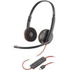 POLY BLACKWIRE 3220 STEREO USB-C HEADSET +USB-C/A ADAPTER - 93S87AA