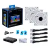 LIAN LI UNI FAN INFINITY SL- 120 -3PCS REVERSE WHITE (TRIPLE PACK INCLUDE CONTROLLER) - CASE FAN