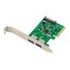 POWERTECH ΚΆΡΤΑ ΕΠΈΚΤΑΣΗΣ PCIE X4 ΣΕ 2X USB ST619, 10GBPS, ASM1142