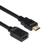 MEDIARANGE HDMI PREMIUM HIGH SPEED ETHERNET EXTENSION CABLE, 18 GBPS, VER. 2.0, 4K@60HZ, HDR, 3D, ARC, 2.0M, BLACK (MRCS256)