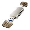 CABLETIME CARD READER CT-ACMCD2-ZG ΓΙΑ SD & MICRO SD, USB 3.0, 5GBPS, ΓΚΡΙ