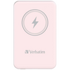 VERBATIM CHARGE 'N' GO MAGNETIC WIRELESS POWER BANK 5000 MAH PINK