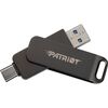 PATRIOT RAGE R550 256GB BLACK USB-A UND USB-C 3.2 GEN 1 (PE256GR550DSAD) (PATRPE256GR550DSAD)