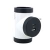 LEGRAND SURGEARREST 2 OUTLETS  WHITE/BLACK  ROTATING