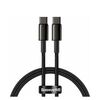 BASEUS BRAIDED USB 2.0 CABLE USB-C MALE - USB-C MALE ΜΑΎΡΟ 2M (CATWJ-A01) (BASCATWJA01)