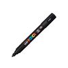 UNI-BALL ΜΑΡΚΑΔΟΡΟΙ POSCA PC-5M MEDIUM BLACK (PC5MMBLK) (UNIPC5MMBLK)