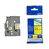 BROTHER TZE-651 LABELLING TAPE CASSETTE – BLACK ON YELLOW, 24MM WIDE (TZE651) (BROTZE651)