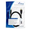 ΚΑΛΏΔΙΟ MEDIARANGE HDMI HIGH SPEED WITH ETHERNET CONNECTION, GOLD-PLATED CONTACTS, 18 GBIT/S DATA TRANSFER RATE, 2.0M, COTTON, BLACK (MRCS196)