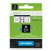 ΤΑΙΝΊΑ ΕΤΙΚΕΤΟΓΡΆΦΟΥ DYMO D1 (ΜΑΎΡΑ ΓΡΆΜΜΑΤΑ ΣΕ ΛΕΥΚΌ ΦΌΝΤΟ) (S0720830) (DYMO45803)