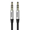 BASEUS YIVEN AUDIO CABLE MINI JACK 3,5MM AUX, 1M BLACK+SILVER (CAM30-BS1) (BASCAM30-BS1)