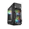 SHARKOON VG7-W RGB GAMING MIDI TOWER COMPUTER CASE BLACK (18198226) (SHR18198226)