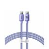 BASEUS CRYSTAL SHINE BRAIDED USB 2.0 CABLE USB-C MALE - USB-C MALE ΜΩΒ 1.2M (CAJY000605) (BASCAJY000605)