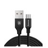 BASEUS YIVEN BRAIDED USB 2.0 TO MICRO USB CABLE ΜΑΎΡΟ 1.5M (CAMYW-B01) (BASCAMYWB01)
