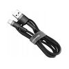 BASEUS LIGHTNING CAFULE CABLE 2.4A 1M GRAY + BLACK (CALKLF-BG1) (BASCALKLF-BG1)