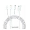 BASEUS SUPERIOR SERIES REGULAR USB TO TYPE-C / LIGHTNING / MICRO USB CABLE 3.5A ΛΕΥΚΌ 1.5M (CAMLTYS-02) (BASCAMLTYS02)