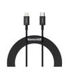 BASEUS SUPERIOR USB-C TO LIGHTNING CABLE 20W ΜΑΎΡΟ 2M (CATLYS-C01) (BASCATLYSC01)