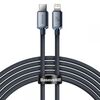 BASEUS CRYSTAL SHINE CABLE USB-C TO LIGHTNING, 20W, PD, 2M BLACK (CAJY000301) (BASCAJY000301)