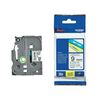 BROTHER P-TOUCH NON LAMINATED BLACK ON WHITE 8M X 12MM (TZEN221) (BROTZEN221)