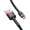 BASEUS CAFULE BRAIDED USB 2.0 TO MICRO USB CABLE ΜΑΎΡΟ 3M (CAMKLF-H91) (BASCAMKLF-H91)