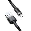 BASEUS CAFULE BRAIDED USB TO LIGHTNING CABLE ΜΑΎΡΟ 3M (CALKLF-RG1) (BASCALKLFRG1)