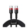 BASEUS CAFULE BRAIDED USB 2.0 CABLE USB-C MALE - USB-C MALE ΚΌΚΚΙΝΟ 2M (CATKLF-AL91) (BASCATKLFAL91)