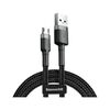 BASEUS CAFULE MICRO USB CABLE 2.4A 1M GRAY + BLACK (CAMKLF-BG1) (BASCAMKLF-BG1)