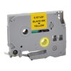 ΠΛΑΣΤΙΚΉ ΤΑΙΝΊΑ ΕΤΙΚΕΤΟΓΡΆΦΟΥ MEDIARANGE (BROTHER TZ-621/TZE-621) 9 MM X 8 M (ΜΑΎΡΑ ΓΡΆΜΜΑΤΑ ΣΕ ΚΊΤΡΙΝΟ ΦΌΝΤΟ) (MRBTZ621)