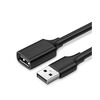 UGREEN USB 2.0 CABLE USB-A MALE - USB-A FEMALE ΜΑΎΡΟ 1.5M (10315) (UGR10315)