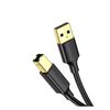 UGREEN USB 2.0 CABLE USB-A MALE - USB-B MALE ΜΑΎΡΟ 3M (10351) (10351) (UGR10351)
