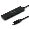 MEDIARANGE USB TYPE-C™ TO USB 3.0 HUB 1:4, BUS-POWERED, BLACK  (MRCS508)