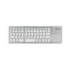 MEDIARANGE FOLDABLE AND RECHARGEABLE BLUETOOTH KEYBOARD 64 KEYS WITH TOUCHPAD SILVER (MROS133-GR)
