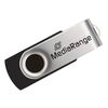 MEDIARANGE USB 2.0 FLASH DRIVE 4GB (BLACK/SILVER) (MR907)