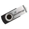 MEDIARANGE USB 2.0 FLASH DRIVE 128GB (BLACK/SILVER) (MR913)
