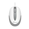 MEDIARANGE OPTICAL MOUSE CORDED 3-BUTTON COMPACT-SIZED (WHITE/GREY, WIRED) (MROS214)