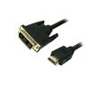 ΚΑΛΏΔΙΟ MEDIARANGE HDMI/DVI GOLD-PLATED (24+1 PIN) 2.0M BLACK (MRCS118)