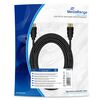 ΚΑΛΏΔΙΟ MEDIARANGE HDMI HIGH SPEED WITH ETHERNET CONNECTION, GOLD-PLATED CONTACTS, 10.2 GBIT/S DATA TRANSFER RATE, 5.0M, COTTON, BLACK (MRCS211)