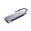 ΚΑΛΏΔΙΟ MEDIARANGE USB TYPE-C® 7-IN-1 MULTIPORT ADAPTER, SILVER (MRCS510)