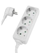 POWERTECH ΠΟΛΎΠΡΙΖΟ PT-868, 3X SCHUKO, 16A, 1.5M, ΛΕΥΚΌ