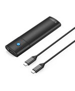ORICO ΘΉΚΗ ΓΙΑ Μ.2 NVME SSD PWM2-G2-BK-EP, 10GBPS, ΈΩΣ 4TB, ΜΑΎΡΗ