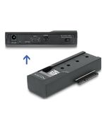 DELOCK DOCKING STATION 64253 ΓΙΑ M.2 NVME/SATA SSD & HDD, 10GBPS, ΜΑΎΡΟ
