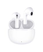 QCY T20 TWS AILY PODS WHITE 5.3 BLUETOOTH SEMI EAR 220MAH 3HOUR CALLING 5.5 HOUR PLAYBACK RANGE 10M