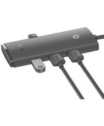 BASEUS HUB  ADAPTER 4-PORT USB-C OS-LITE 25CM (BLACK) (WKQX080101) (BASWKQX080101)