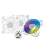 ARCTIC P12 PWM PST A-RGB WHITE - PACK OF 3PCS - 0DB – 120MM PRESSURE CASE FAN PWM